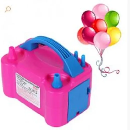 منفاخ بالونات كهربائي بفوهتين سهل الاستخدام ومضخة هواء Electric balloon inflator